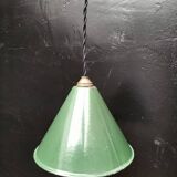 Suspension cone enamelled sheet metal