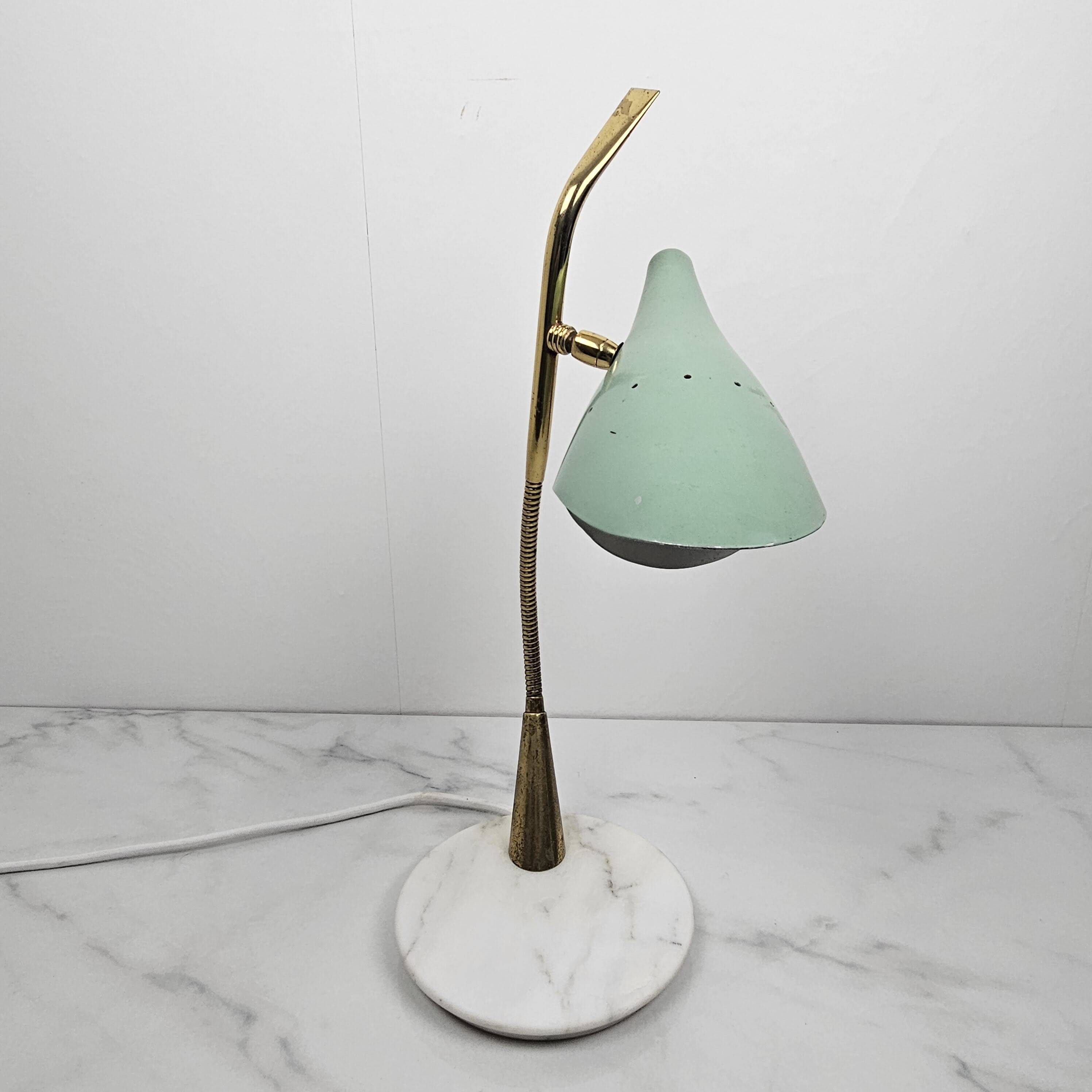Table Lamp With Marble Foot by Oscar Torlasco, Italy 1955