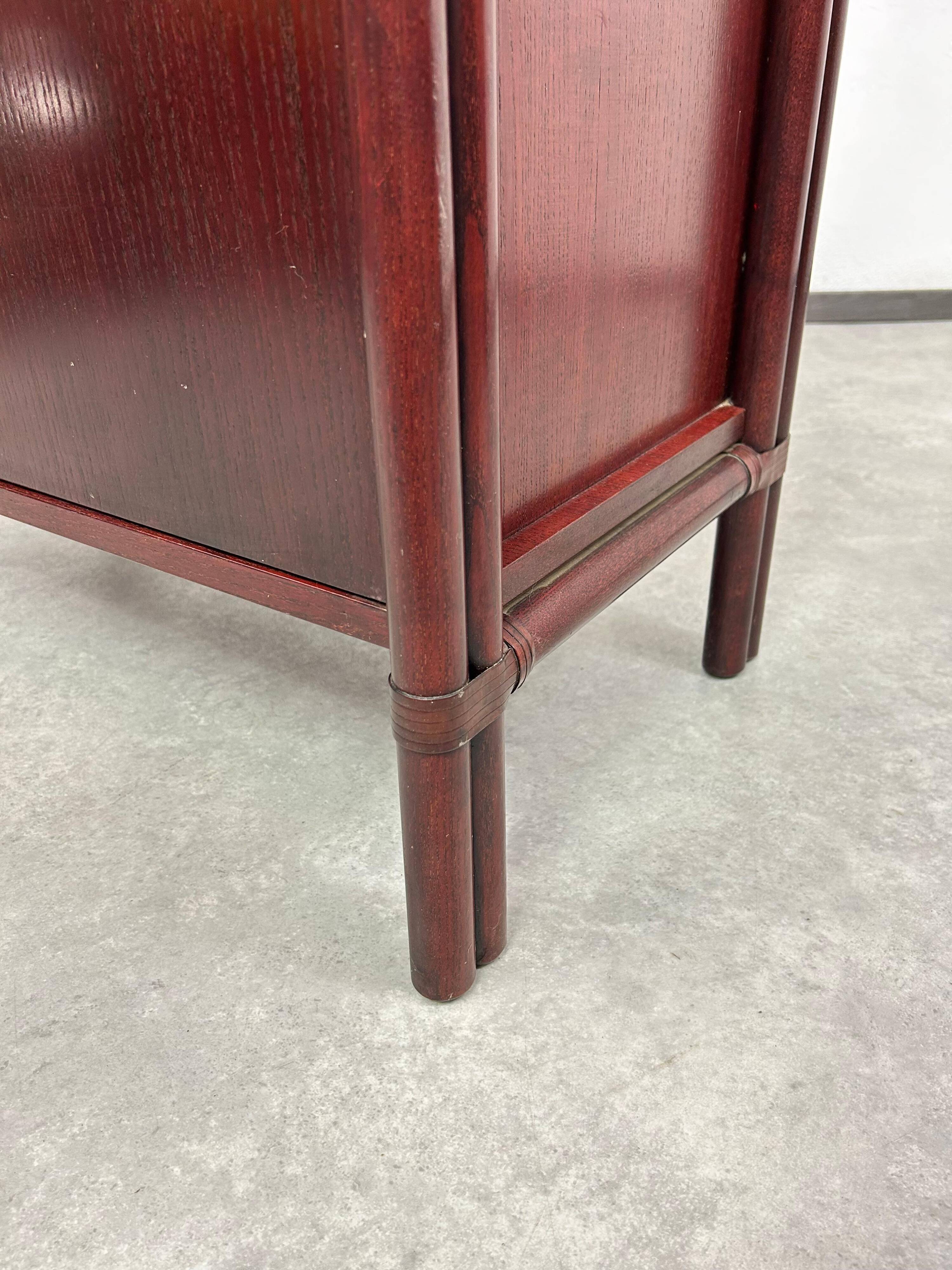 Mid-century modern bamboo wardrobe by Gervasoni