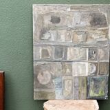 Abstract composition on panel