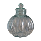 Canister glass geneviève lethu vintage