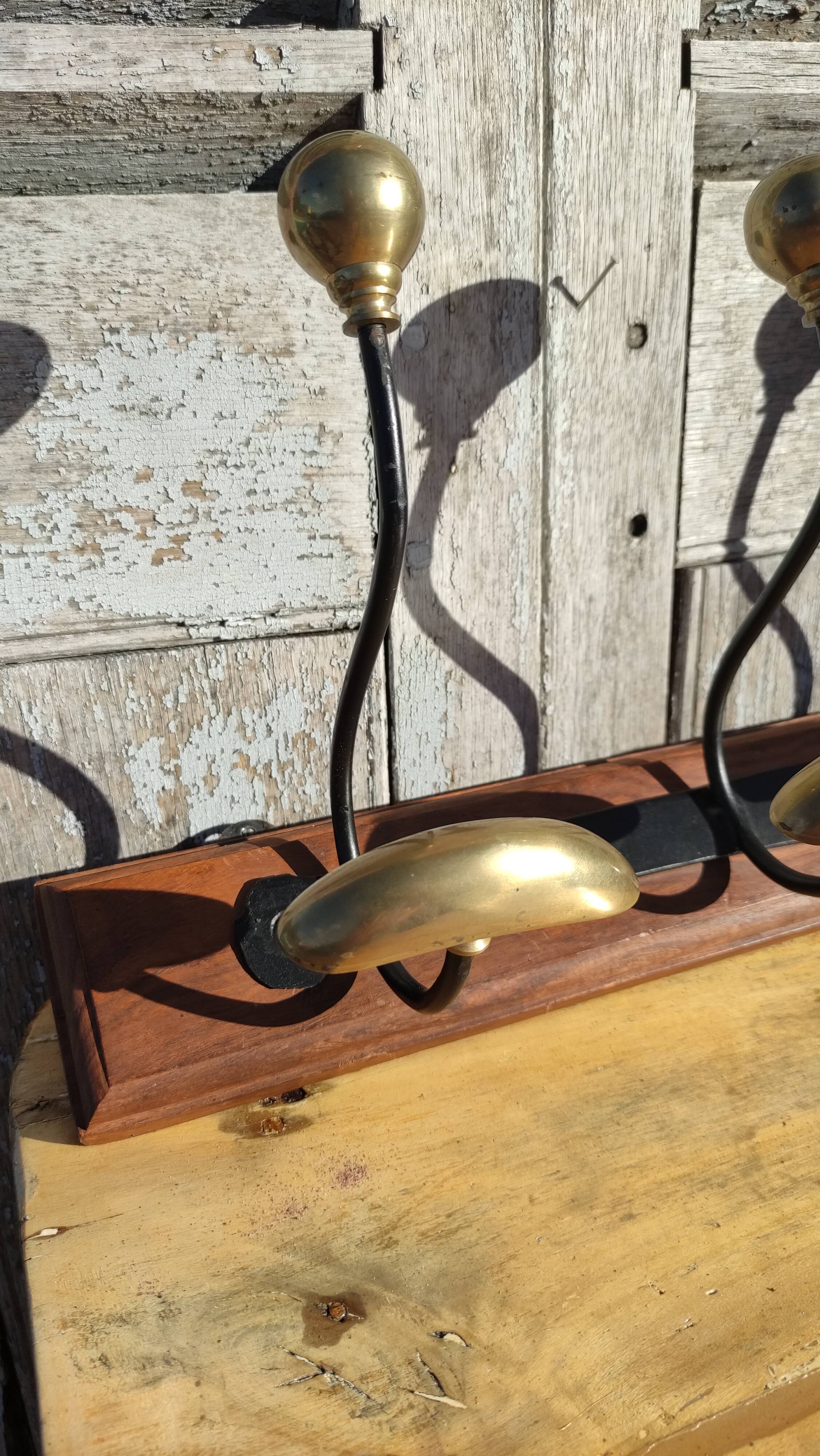 Vintage wall coat rack