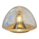 Hoffmeister bubble glass gold ceiling or wall lamp