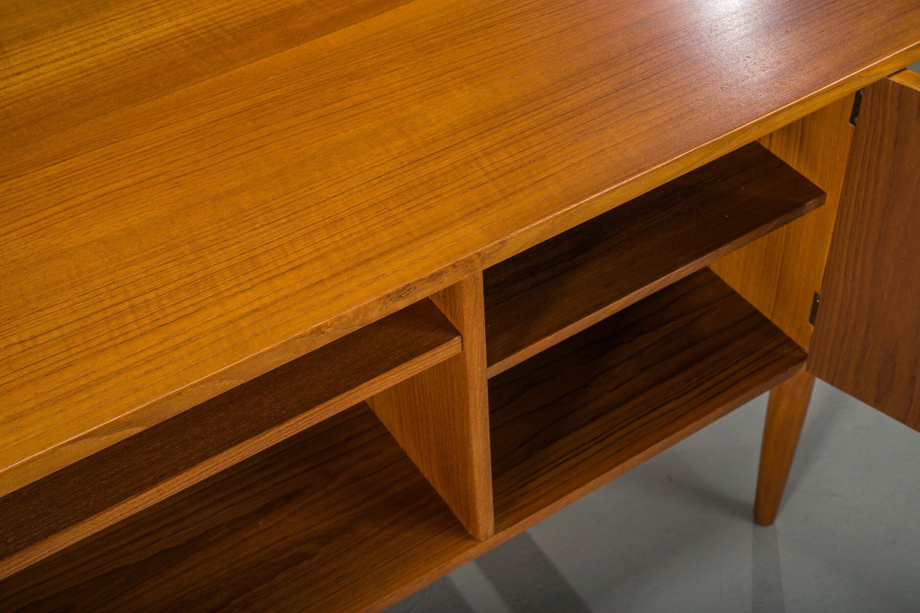 Mid-century Danish teak executive desk by Arne Vodder for H.P. Hansen, 1960s
