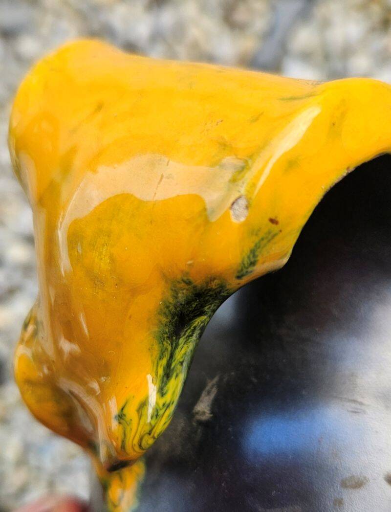 Lunetta Vallauris Tricolor Vintage Vase