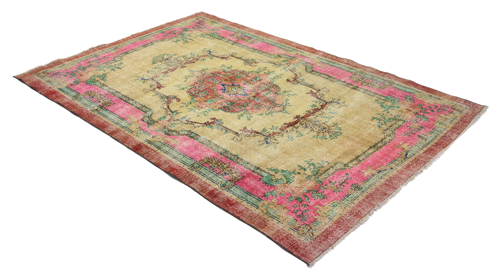 Anatolian handmade vintage rug 290 cm x 192 cm