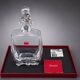 Baccarat crystal carafe with millefiori stopper and original box.