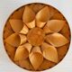 Handcrafted Swedish wooden wall sconces, set of 2