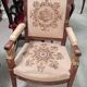 Fauteuil époque Empire en acajou à têtes d'égyptiennes, début XIXe siècle