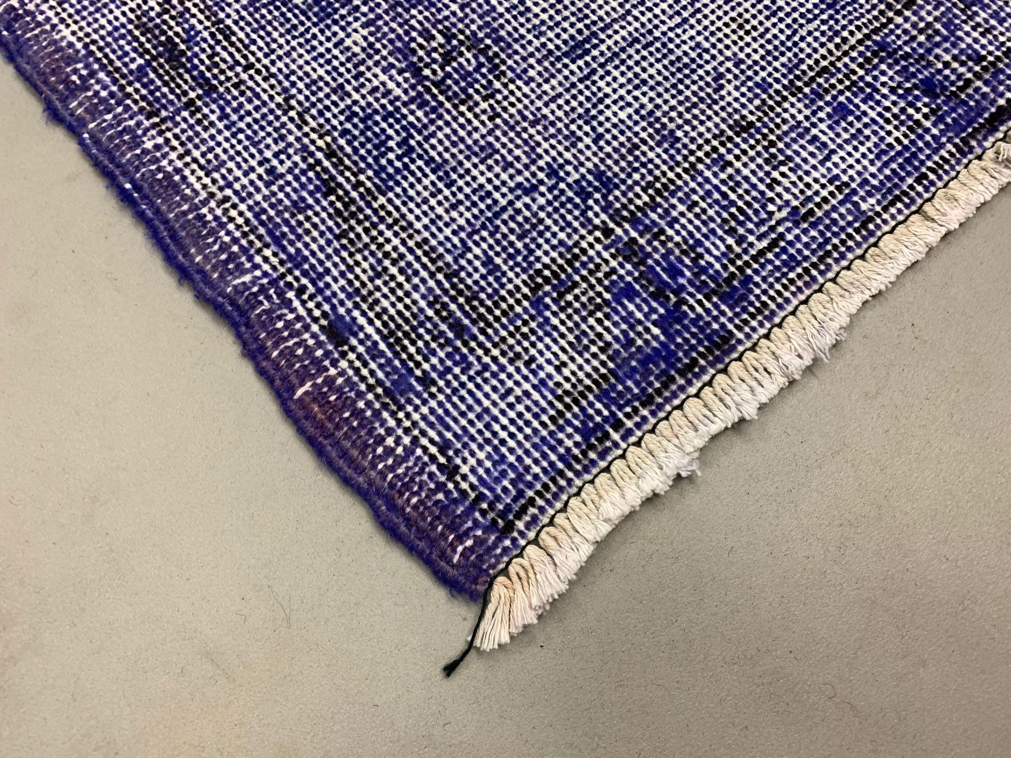 Distressed Overdyed Turkish Rug 210x154 cm