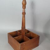 Walnut bottle holder