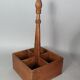 Walnut bottle holder