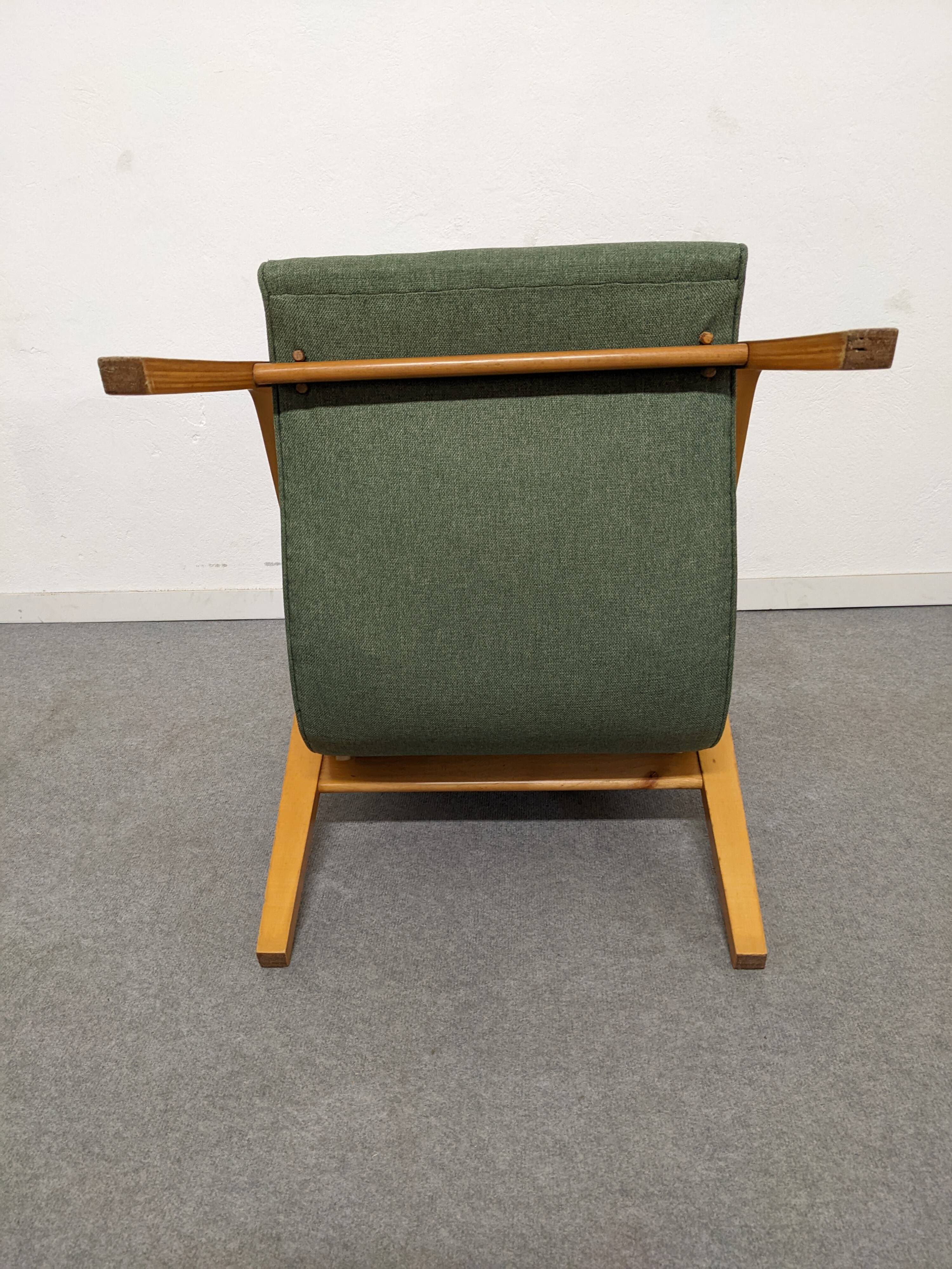 Paire de fauteuils Bow Wood des années 50/60