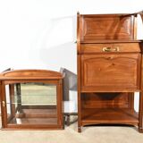 Mahogany Bar Furniture, attributed to Maison E.Diot, Art Nouveau – 1900
