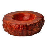 Red alabaster ashtray by Romano Bianchi, Italy, 1970