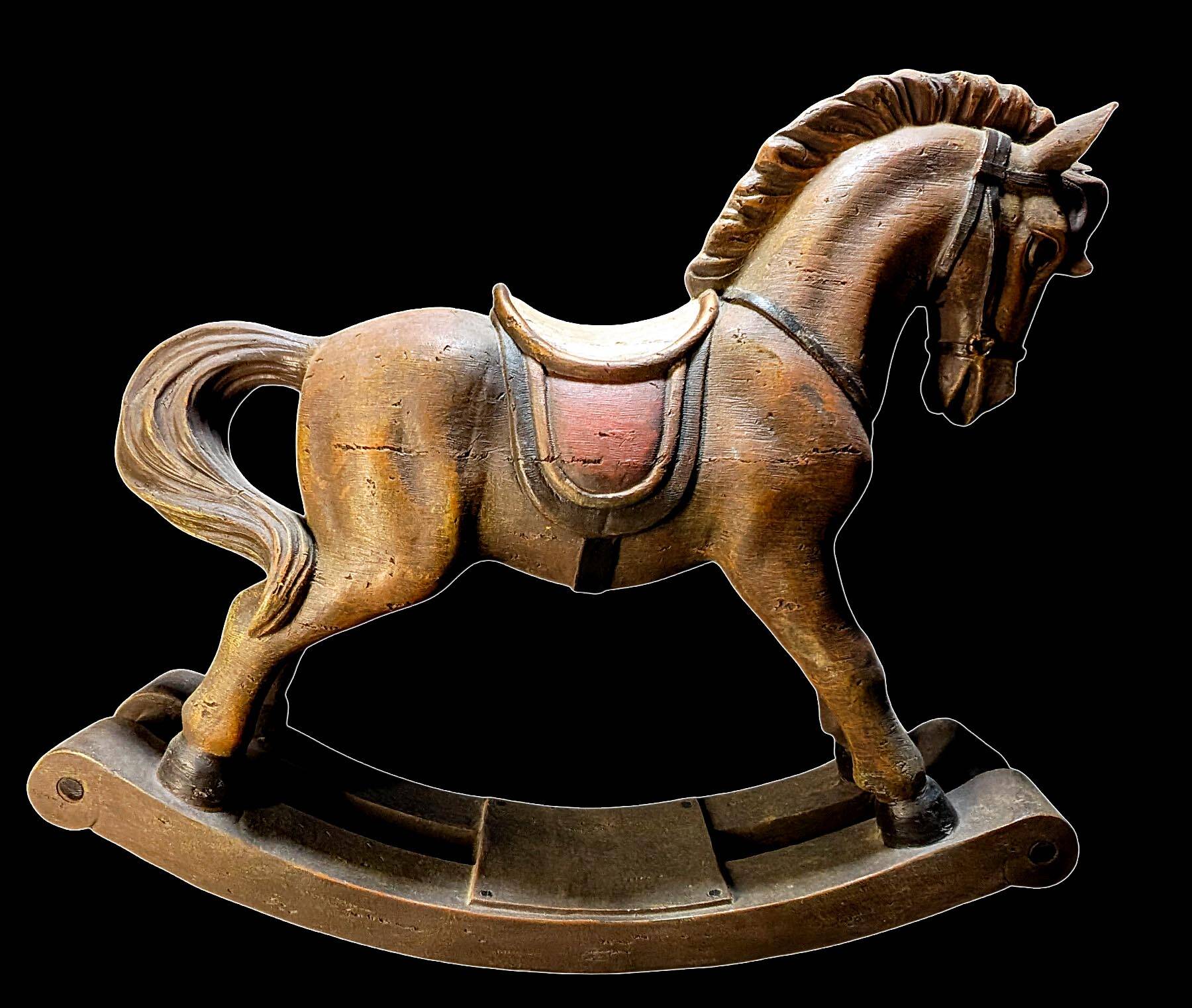 Cheval à bascule vintage en bois Clayre & Eef