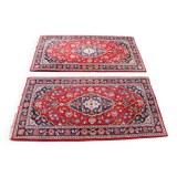 Paire de Tapis d'Orient Orient Iran Kashan : 137 x 070 cm