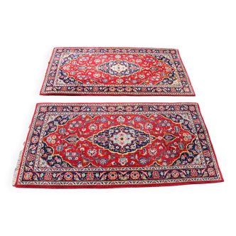 Paire de Tapis d'Orient Orient Iran Kashan : 137 x 070 cm