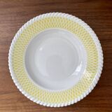 Yellow “FB 37” plates and dish