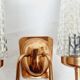 2-armed wall lamp from Elmet Zabrze, Poland, 1970s