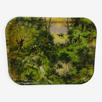 Tray 50s forest scene