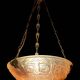 Art deco basin lamp 1925 noverdy france "registered design" and bronze mount