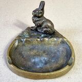 Cendrier laiton lapin