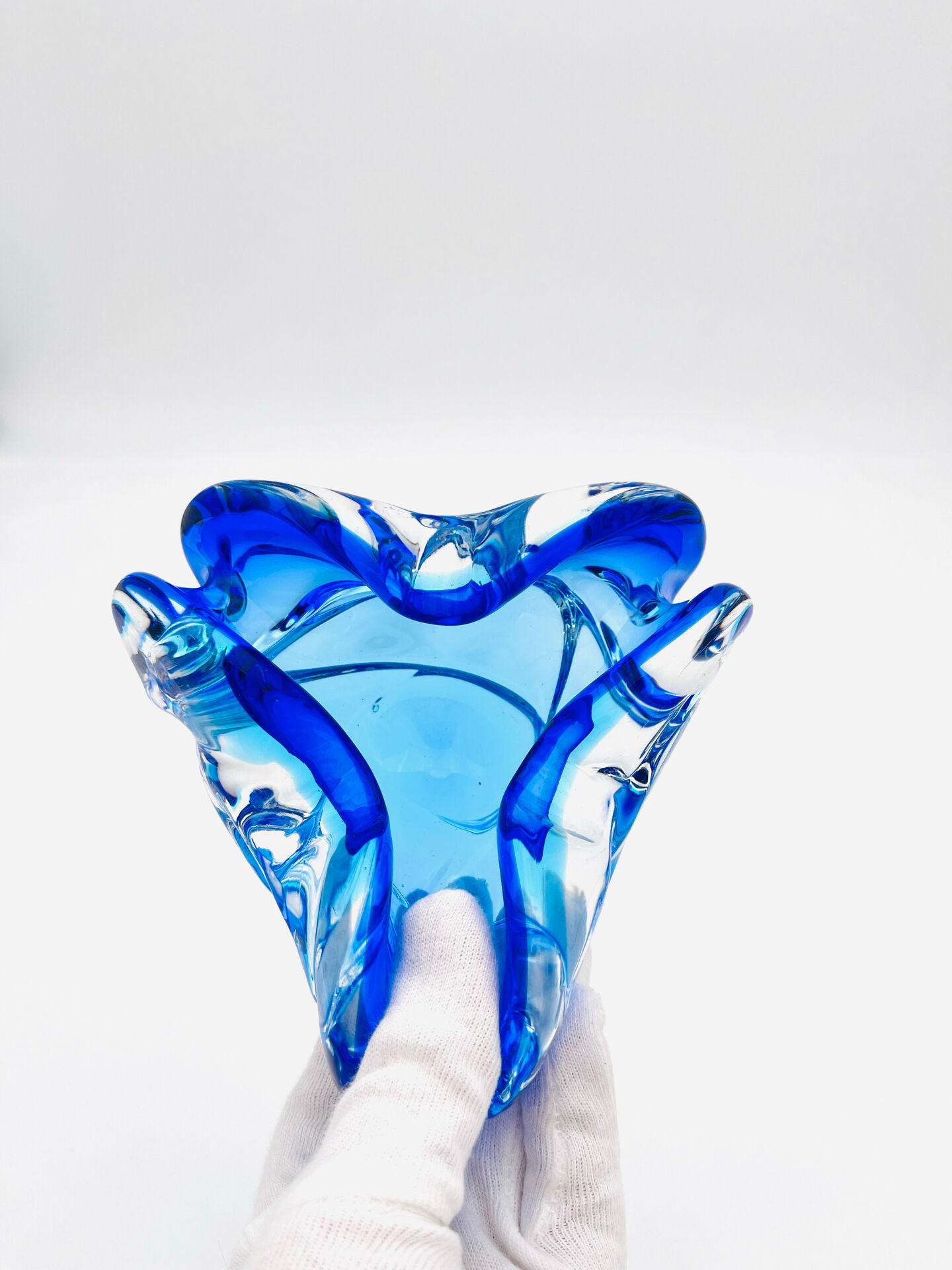 Pocket Bowl Josef Hospodka Sommerso Blue Cobalt Lagoon Vintage 60s 70s A