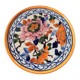 Dessous de plat en faïence Gien, motif pivoine