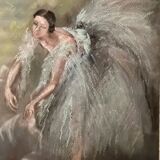 Pastel by Yvette Chauviré, the greatest French prima ballerina of the 20th century