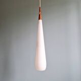 Suspension scandinave en opaline et teck, Uno &  Östen Kristiansson, 1960