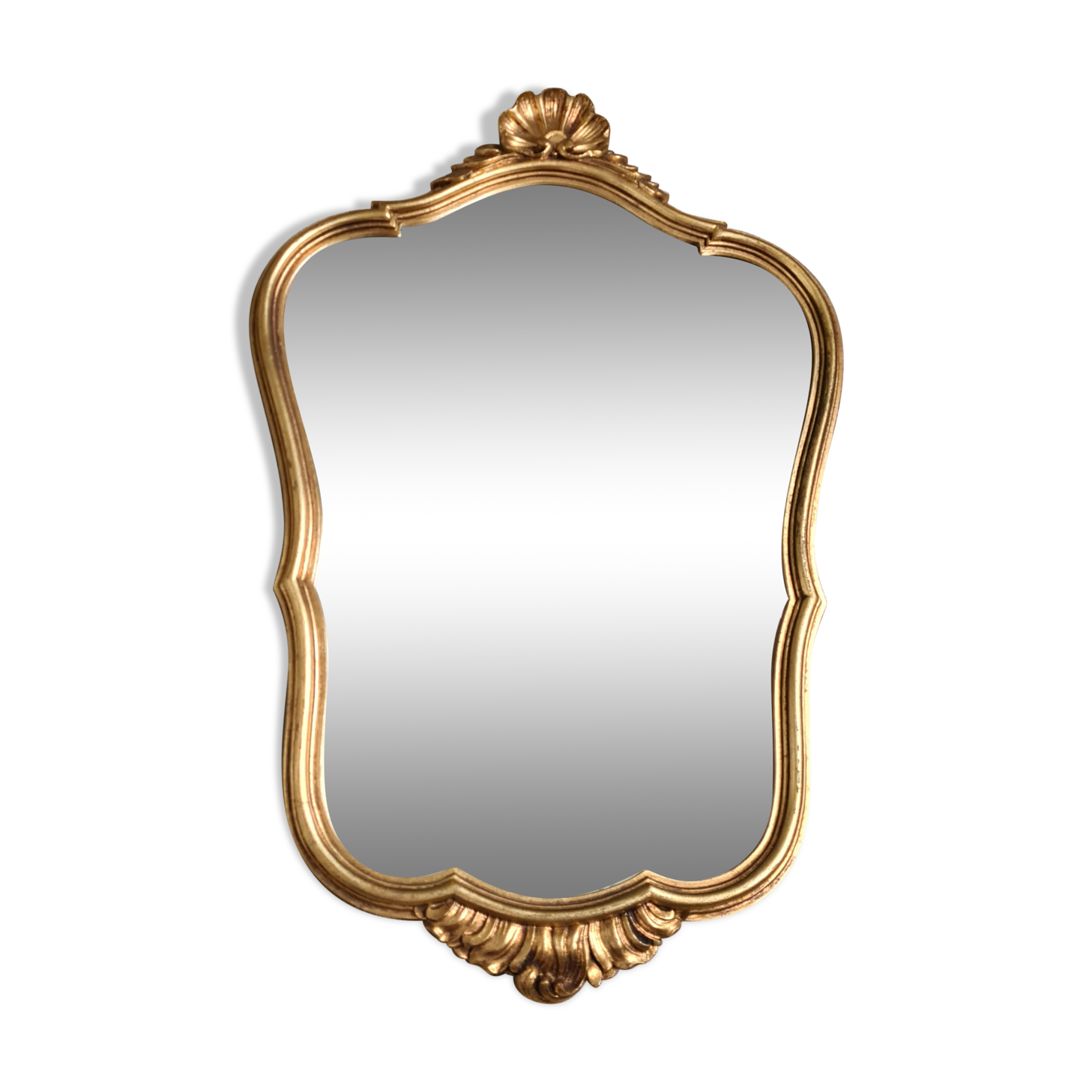 Old golden mirror rococo
