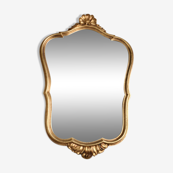 Old golden mirror rococo