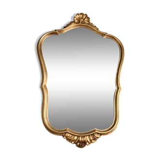 Old golden mirror rococo