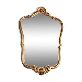 Ancien miroir doré style rococo