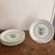 Flat Plates Porcelain Limoges Georges Boyer Nankin Green Pearl Edges