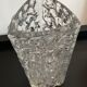 Vintage cast crystal vase 70s
