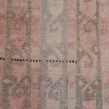 Vintage Turkish rug from Oushak, hand-woven 75x230 cm