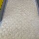 Ecru Berber rug with wool tufts and relief patterns – 250 × 152 cm