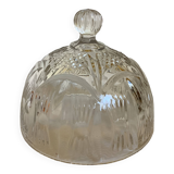 Ancienne cloche en verre épais moulé