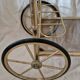 Rolling dessert trolley in gilded brass & glass from the 1970s in the style of Maison Jansen.