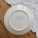 Antique flat plate, ironstone, Onnaing, Roses Mousses pattern.