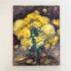 Old painting signed Yellow Ranunculus