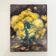 Old painting signed Yellow Ranunculus