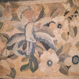 Faiteuil Louis XIII upholstered in part from the 17th century