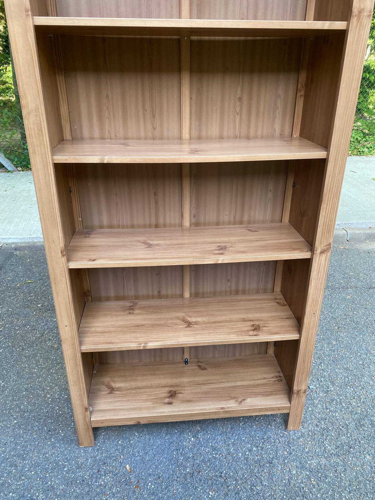 Scandinavian wooden library from the late 90s.