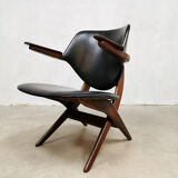 Set of 2 vintage Webe scissor Pelican armchairs by Louis van Teeffelen