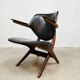 Set of 2 vintage Webe scissor Pelican armchairs by Louis van Teeffelen
