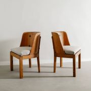 Vintage Swedish Modern Wooden "Lovö" Armchairs by Axel Einar Hjorth, 1930s
