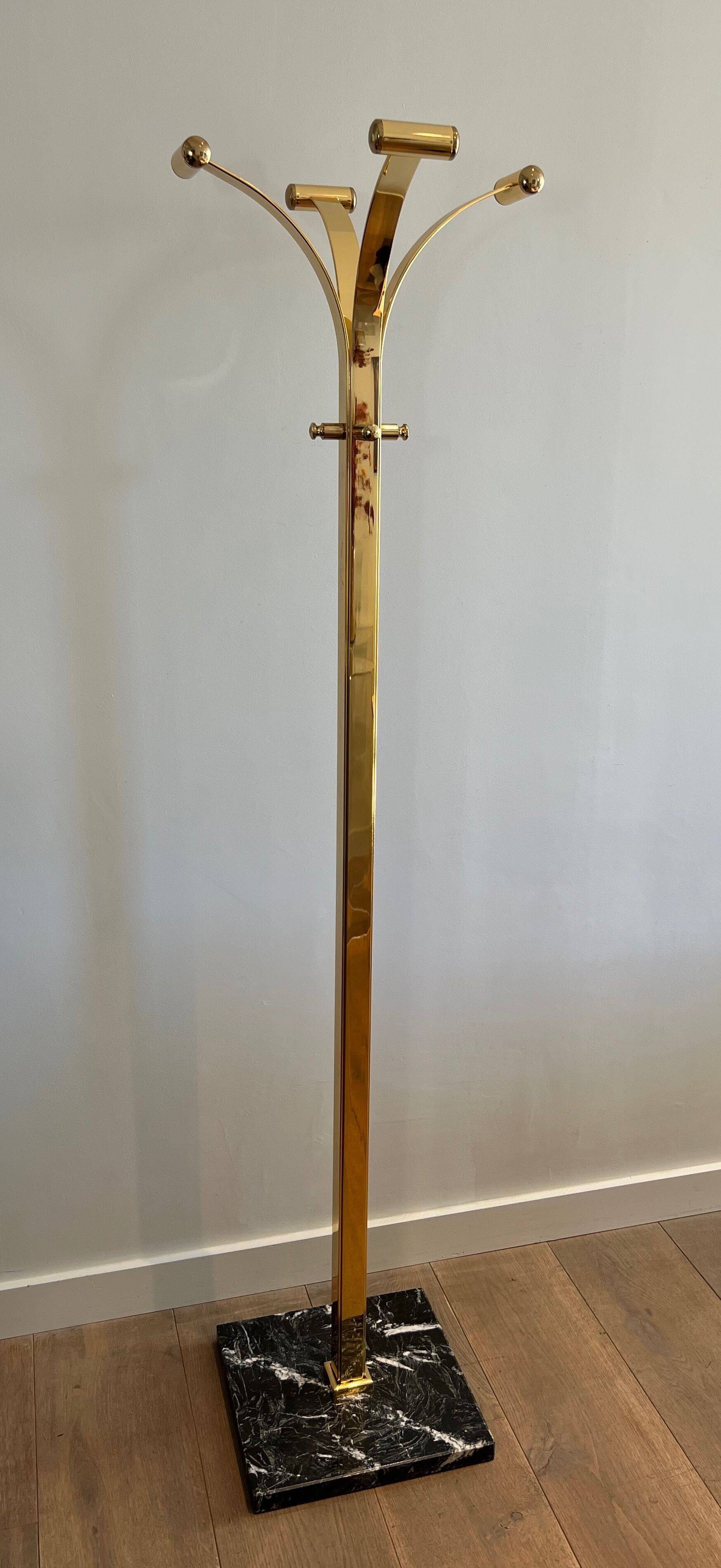 Coat Racks in Brass and Marble